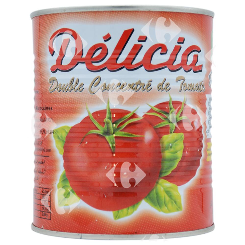 Conserve de Double Concentré de Tomates Delicia 750g