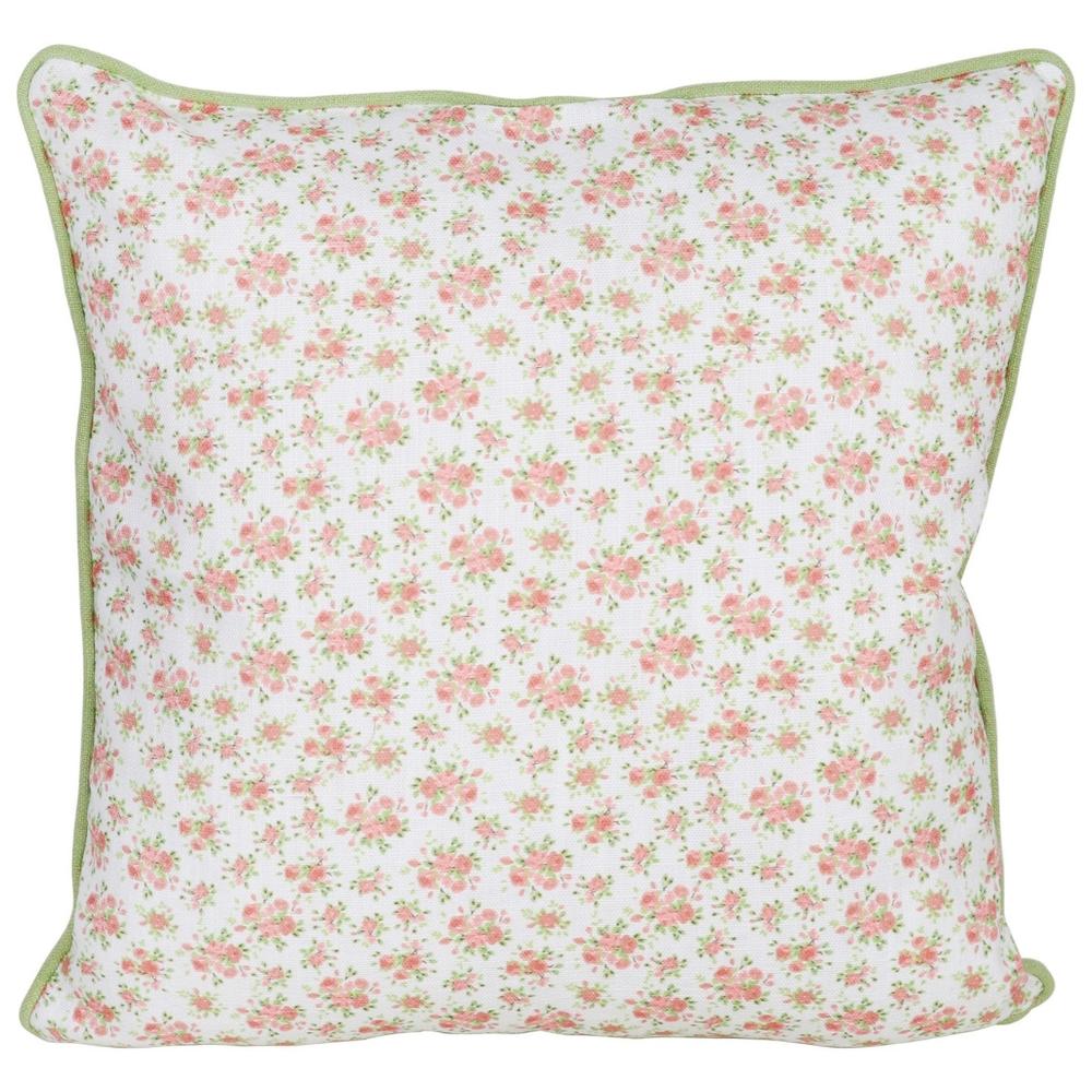 [721819] Coussin All Over Fleurs Rose Kasa 45x45 cm