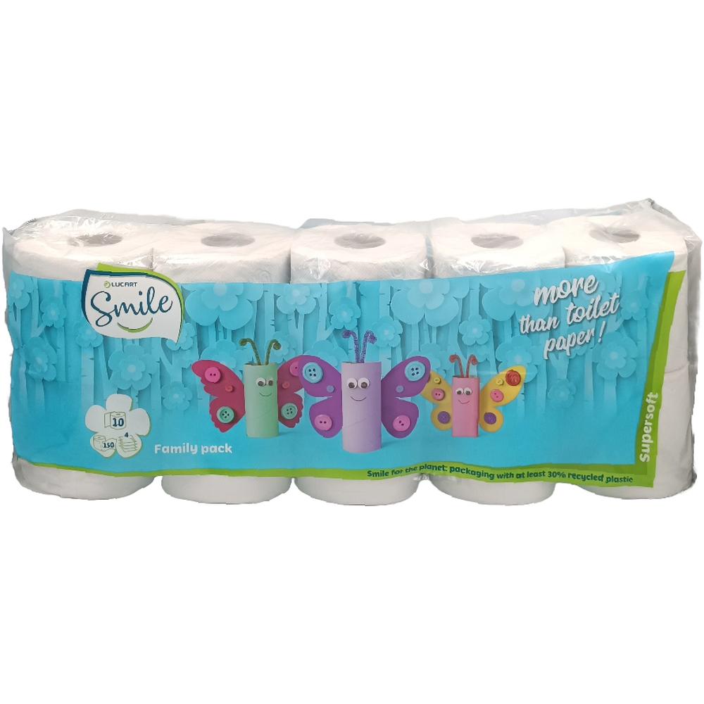 [638843] Papier Hygiénique 3 Plis Super Soft Smile 10 unités