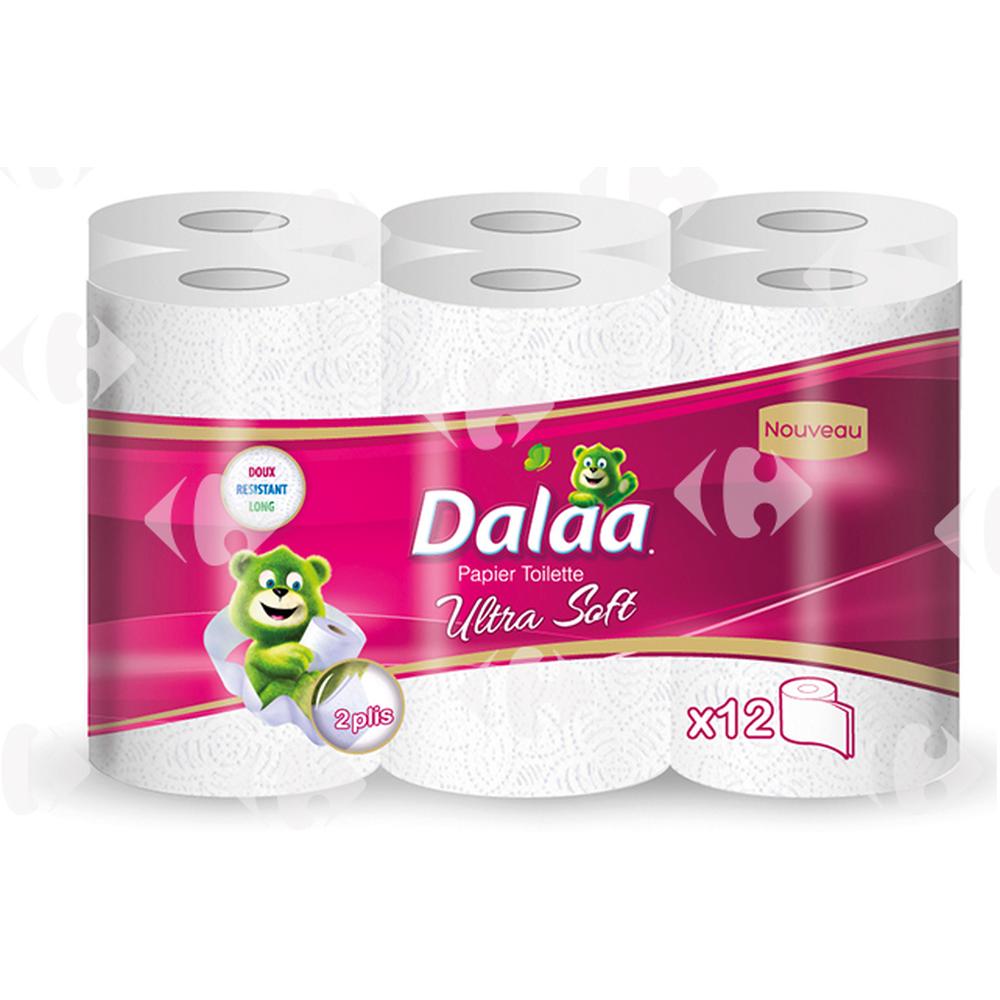 Papier Hygiénique 2 Plis Dalaa 12 rouleaux