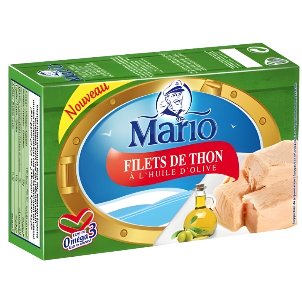Conserve de Filets de Thon à l'Huile d'Olive Mario 125g