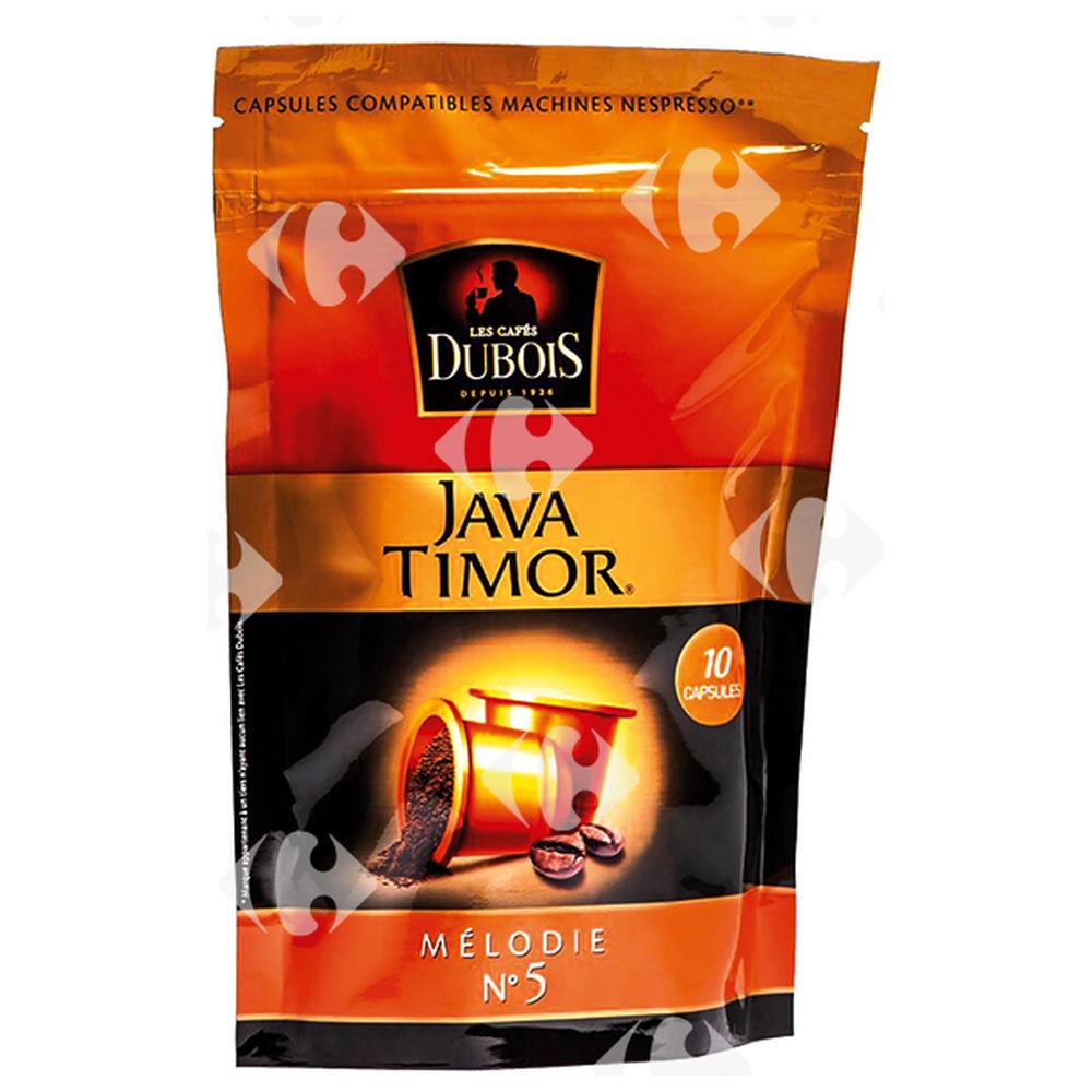 Café en Capsules Mélodie N5 Java Timor Dubois x10