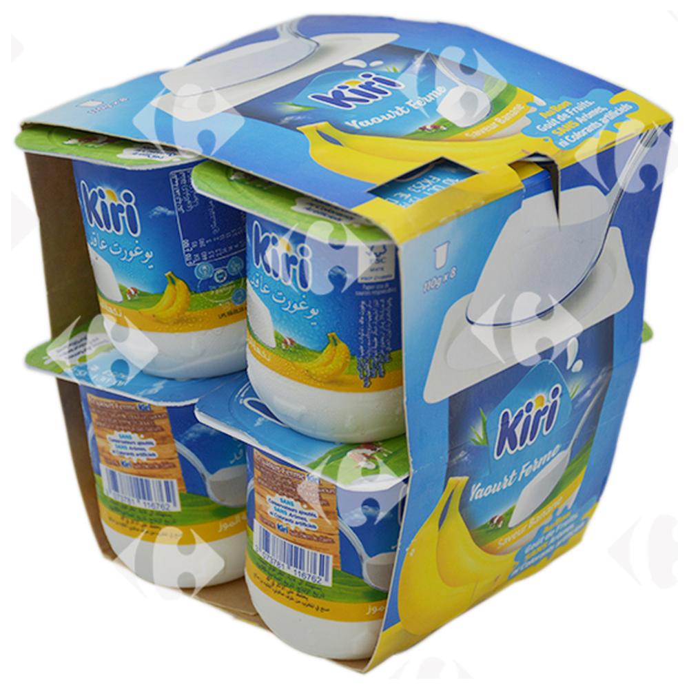 Pack Yaourt Ferme Banane Kiri 8x110g