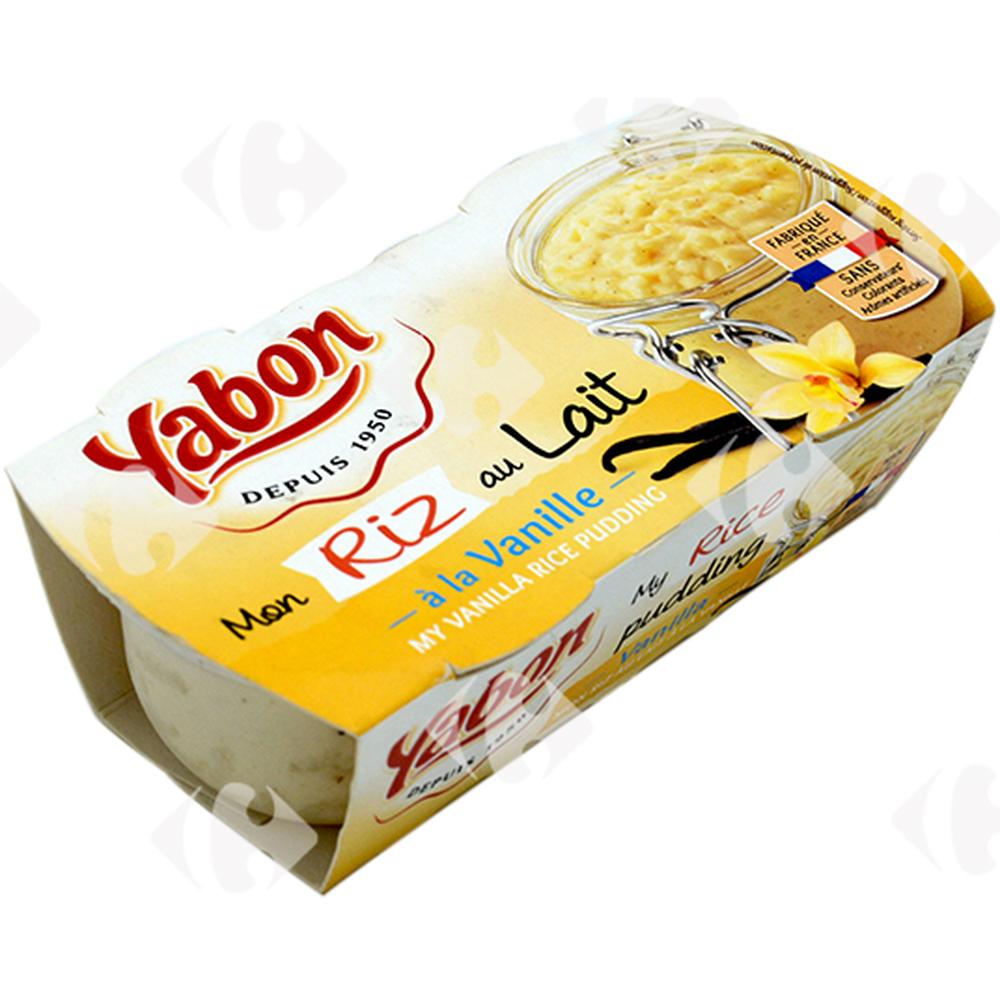 Riz au Lait Vanille Yabon 2x120g