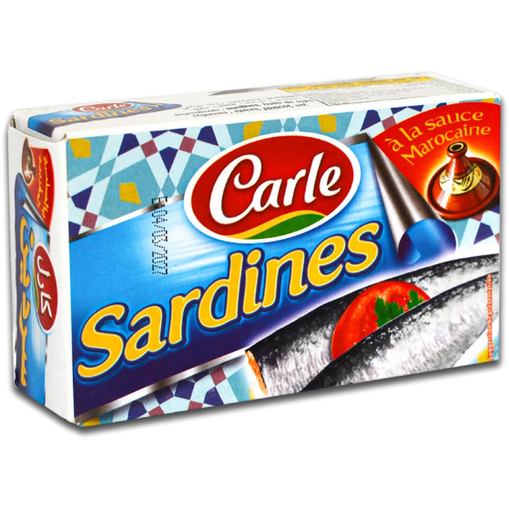 [400088] Conserve de Sardines à la Sauce Marocaine Carle 125g