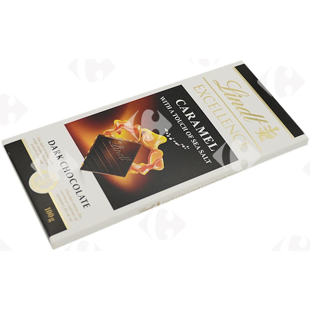 [507829] Tablette de Chocolat Noir aux Éclats de Fins Caramels Excellence Lindt 100g