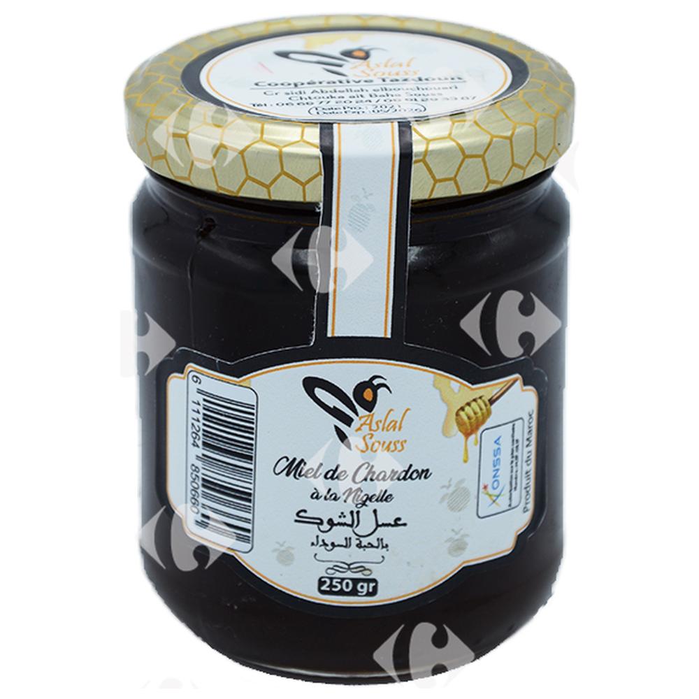 [662982] Miel de Chardon et Nigelle Aslal Souss 250g.