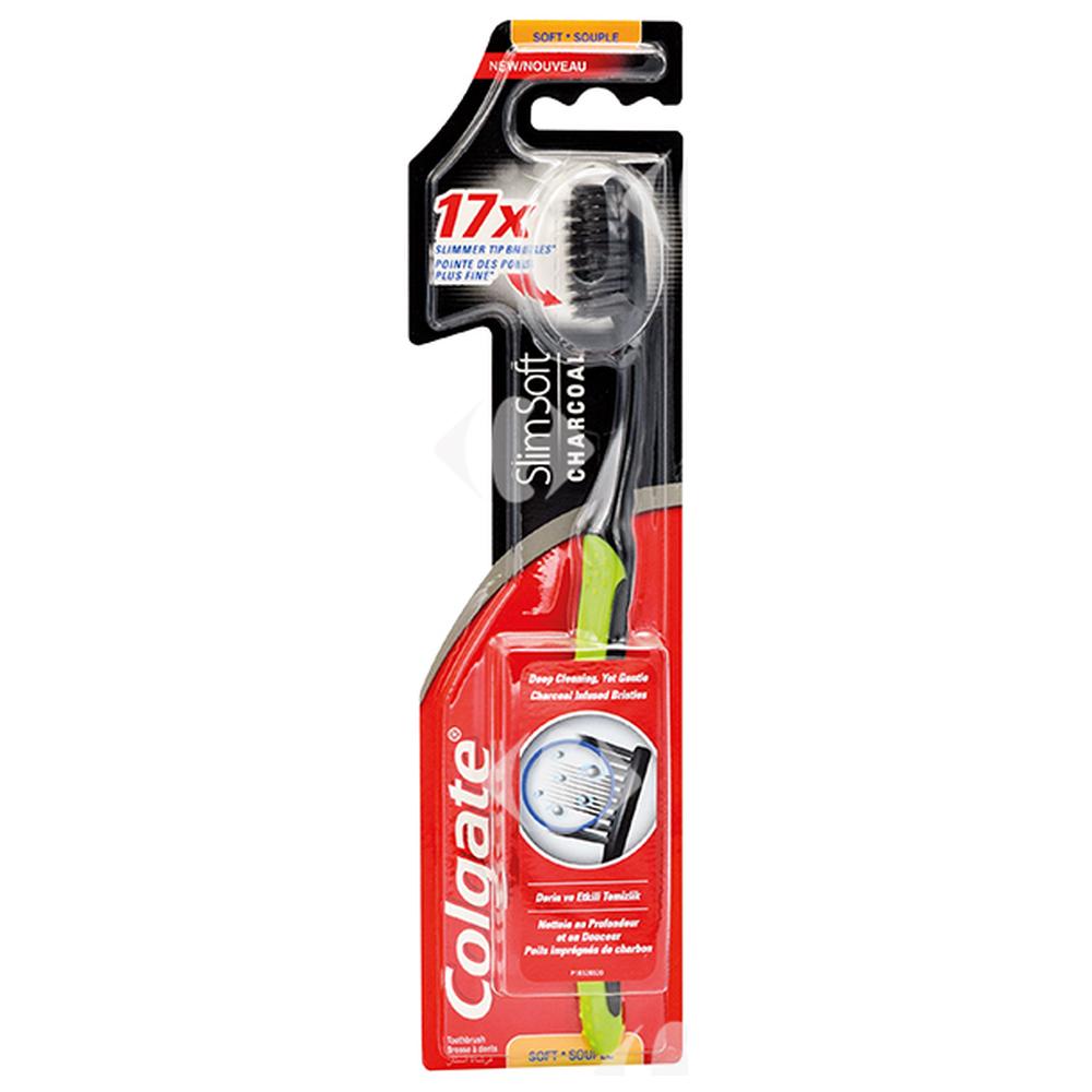[560255] Brosse à Dents Slim Soft Charcoal Colgate 1 unité