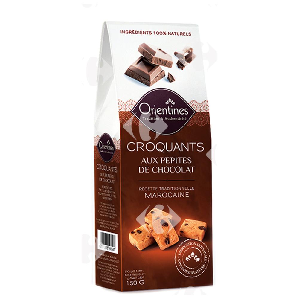 [386960] Croquants aux Pépites de Chocolat Orientines 150g