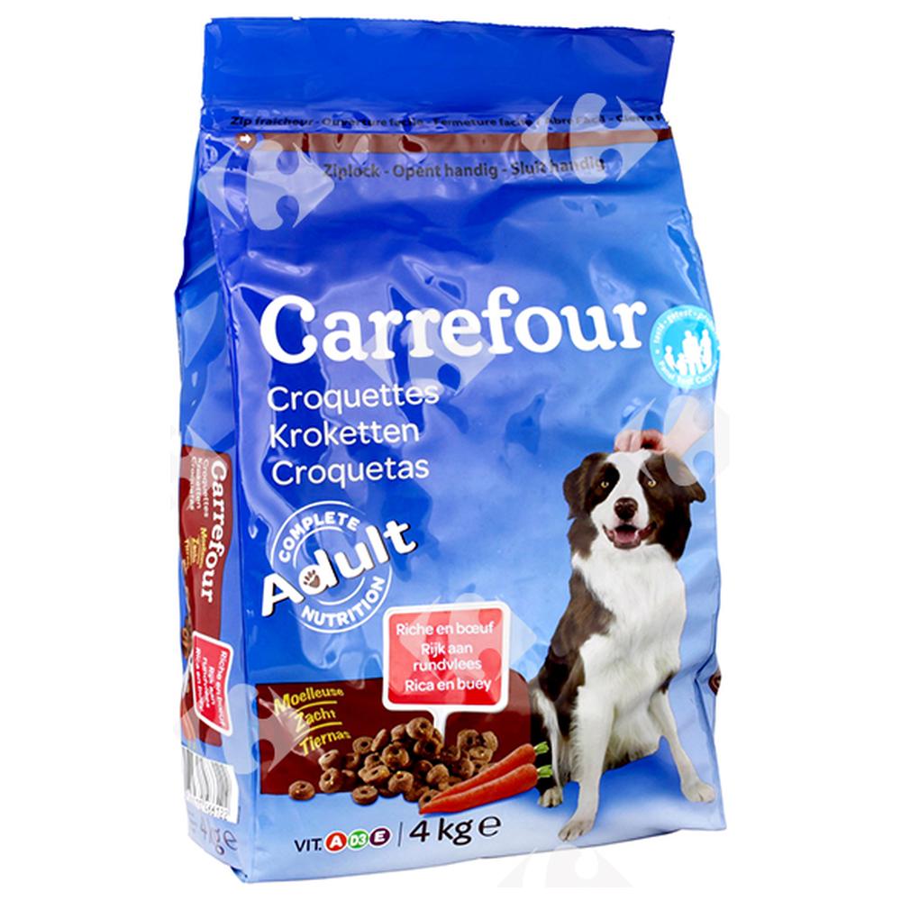 [189341] Croquettes au Boeuf pour Chiens Adultes Carrefour 4kg