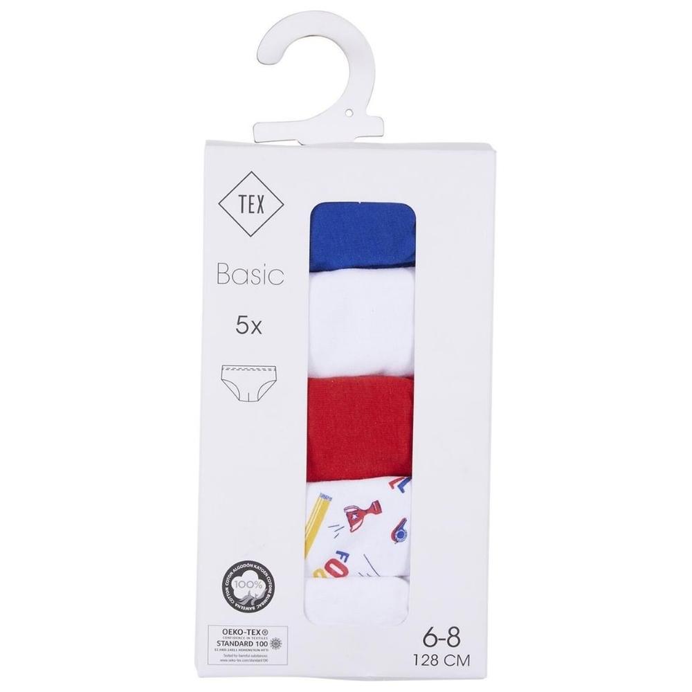 [711644] Slip Garçon Bleu/Blanc/Rouge 100% Coton