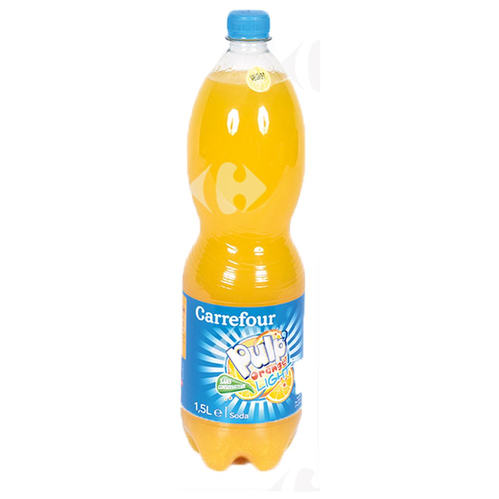 [209457] Boisson Gazeuse Orange Pulp' Light Carrefour 1,5L
