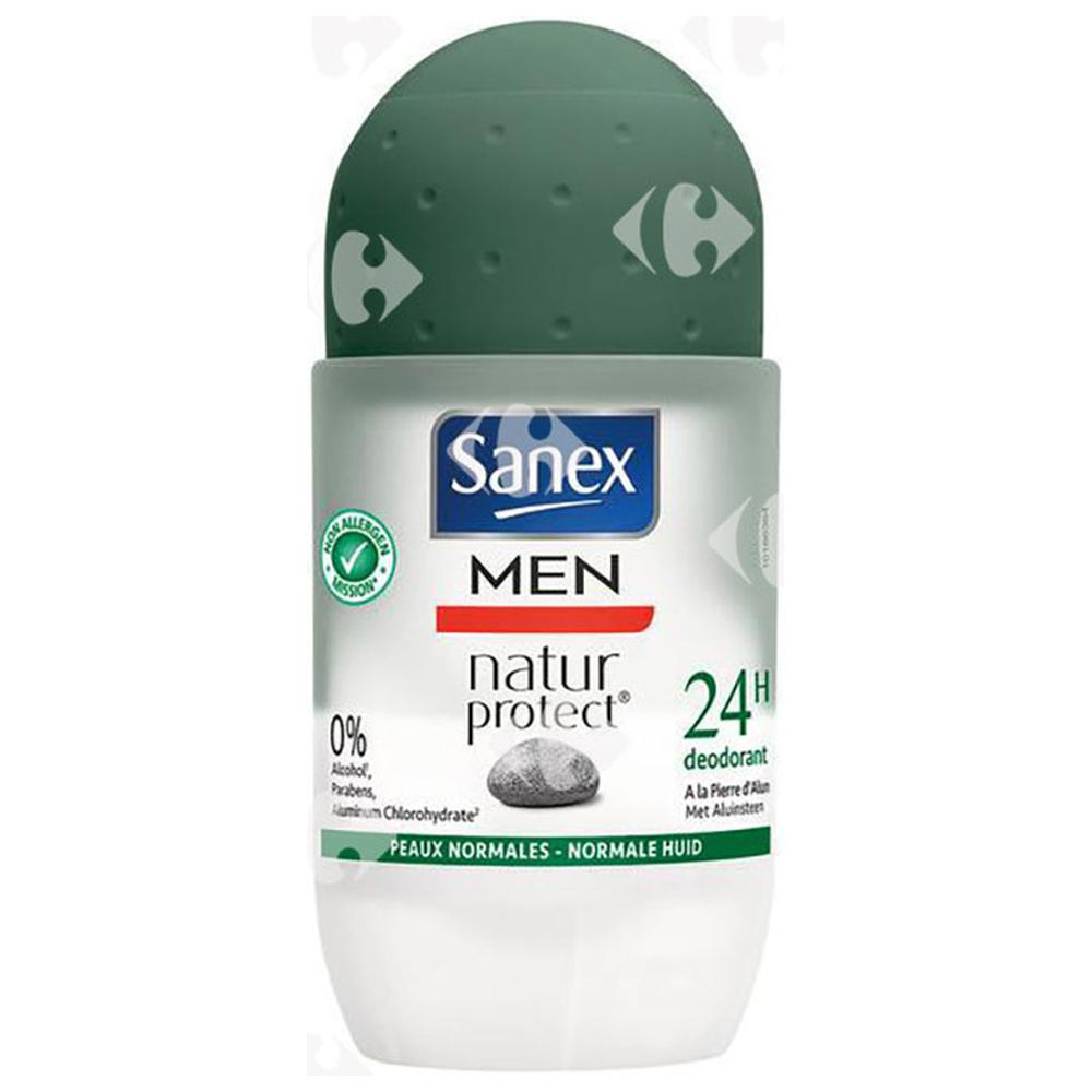 [645007] Roll-On Natur Protect Peaux Normales Sanex Men 50ml