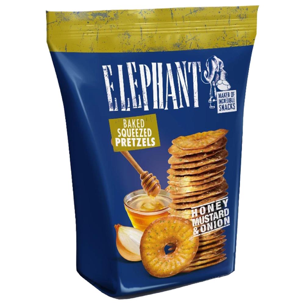 [696924] Bretzels Moutarde Oignon Miel Elephant 160g