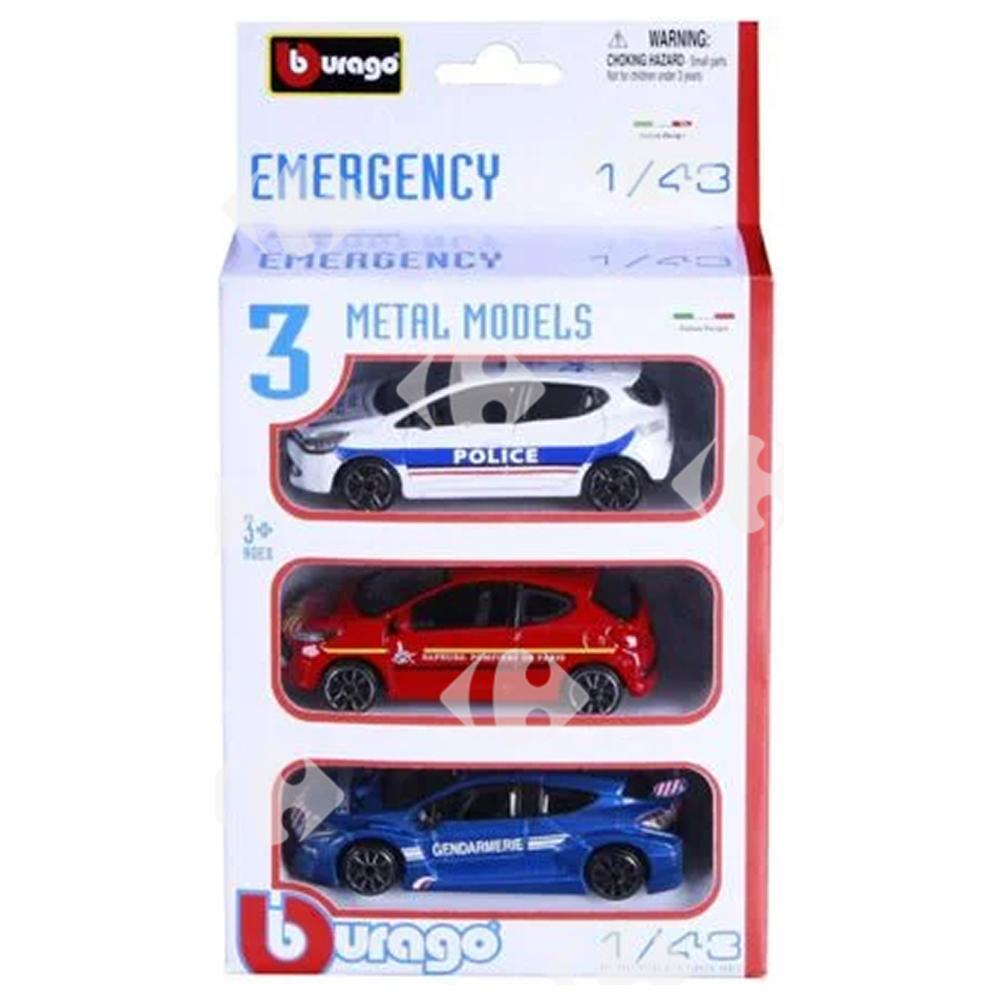 [686212] Pack Jouet de 3 Voitures de Secours