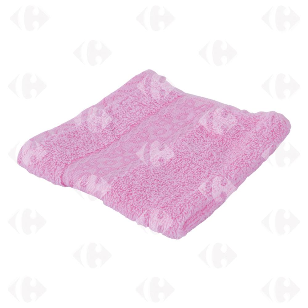 [367033] Serviette Carrée Rose Bonbon 30x30cm.