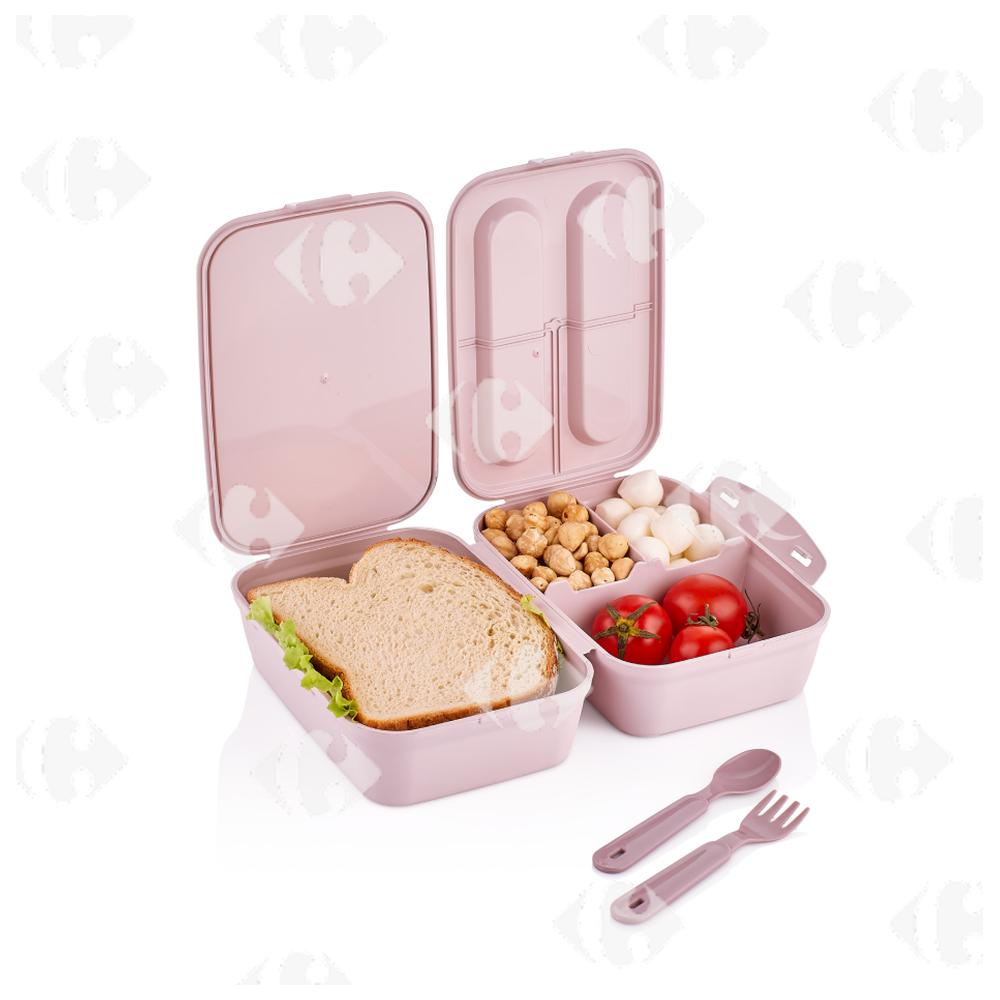[667385] Lunch Box Double Paroie Avec Couvert Lux
