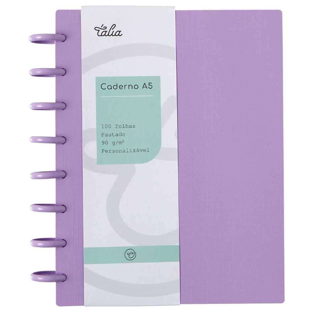 [718755] Carnet Smart A5 Lavande Talia 21x14,8x1,5cm 100 feuilles