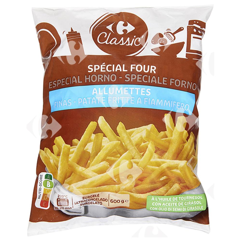 [188721] Frites Allumettes Spéciales Four 6/6 Carrefour 600g.