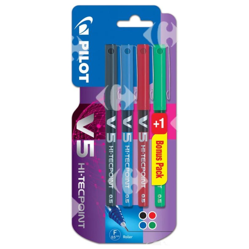 Stylo Hi-Techpoint V5 Pilot 3 unités + 1 gratuit