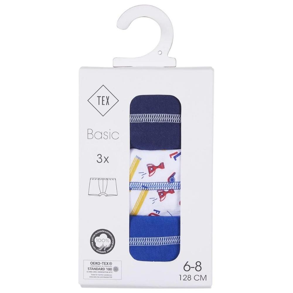 Boxer pour Garçon Bleu Roi 3 pièces