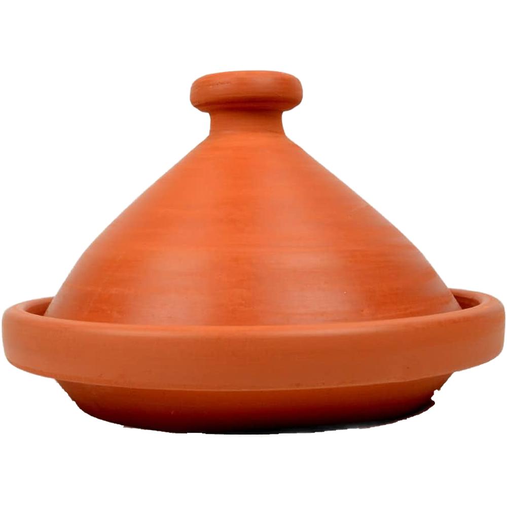 [571394] Tajine Rond Terre Cuite Rouge N°4