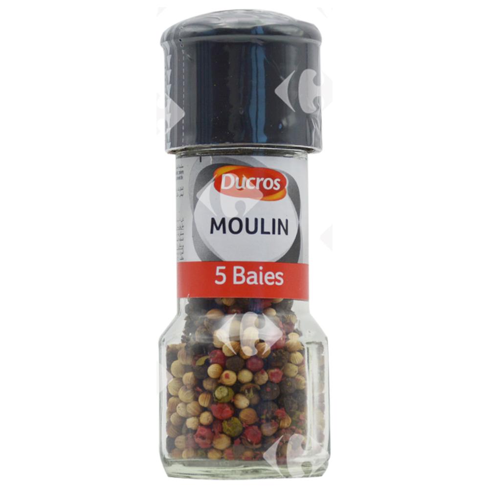 [68660] Mélange de 5 Baies en Flacon Ducros 25g.
