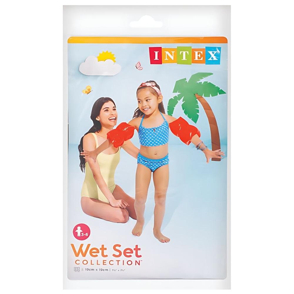 [554964] Brassard Double Orange Intex 19x19cm 