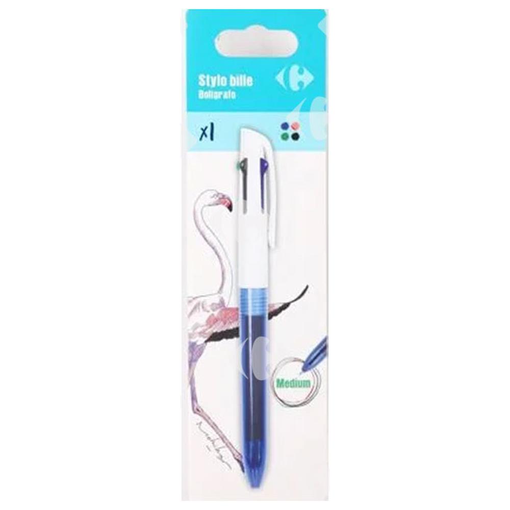 [648045] Stylo à Bille 4 Couleurs Classiques CT78222 Carrefour