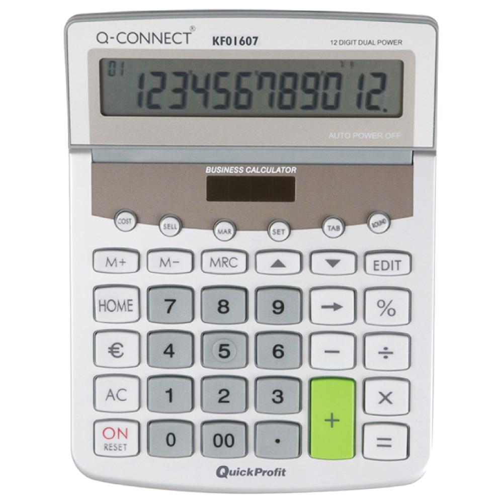Calculatrice de Bureau 15x20 12 Chiffres 4 Fonctions KF01607