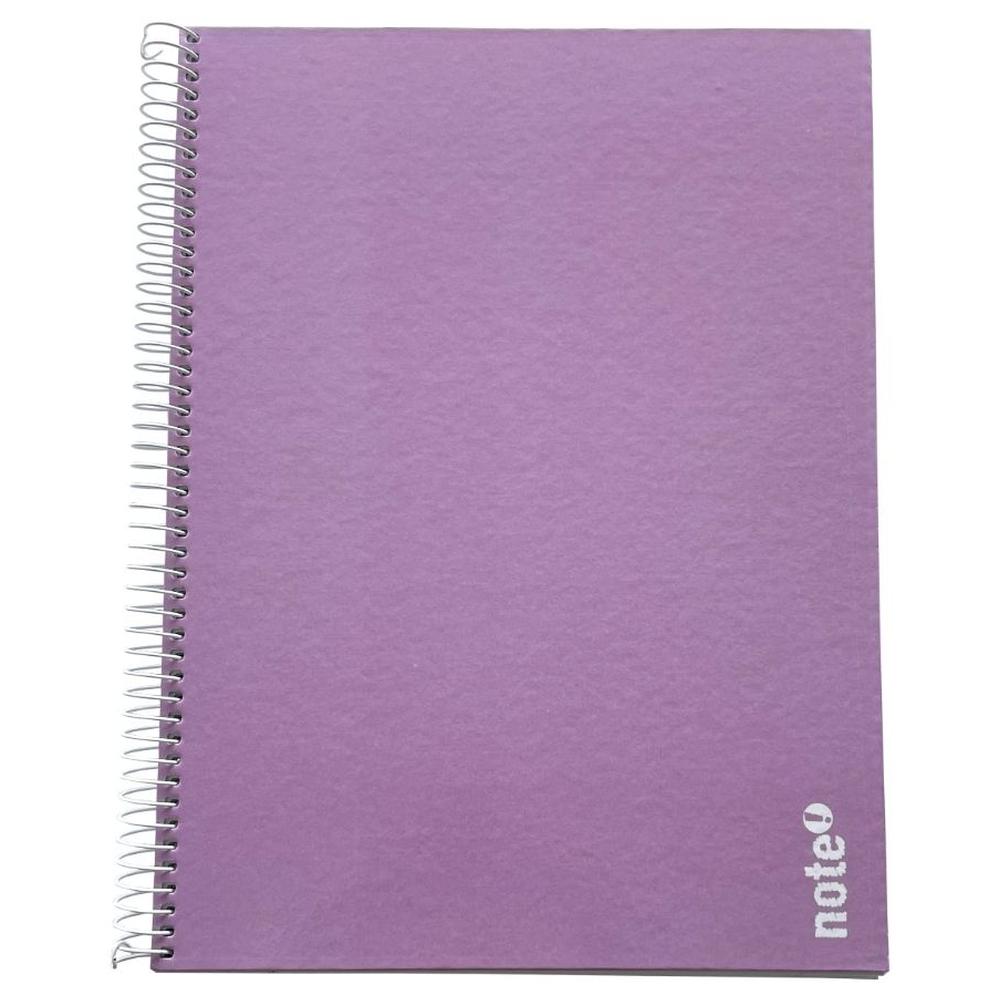 [718504] Cahier Spirale à Couverture Rigide Ligné A4 Lilas Tecnocolor