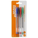 Stylo Roller Transparent 4 Couleurs 4 unités