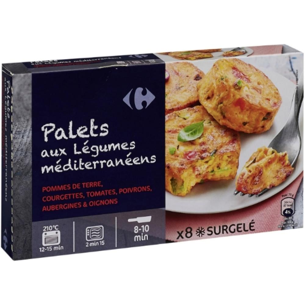 [634554] Légumes Cuisinés Palets Méditerranéens Carrefour 300g