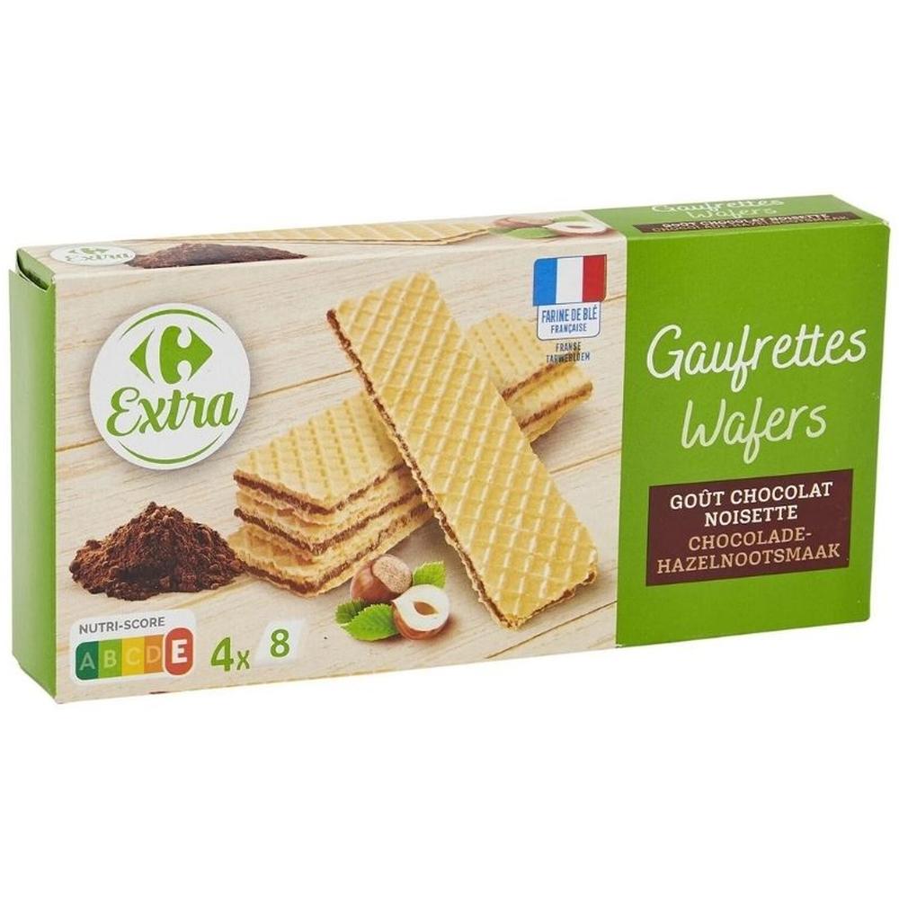 [613463] Gaufrettes Fines Noisettes Carrefour Extra 160g