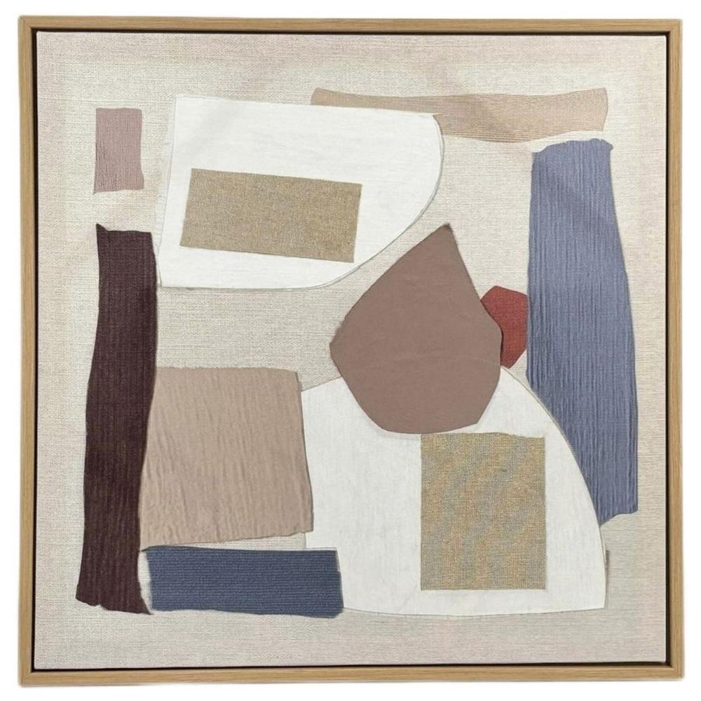 Tableau Déco Tissu Kasa 42x42 cm