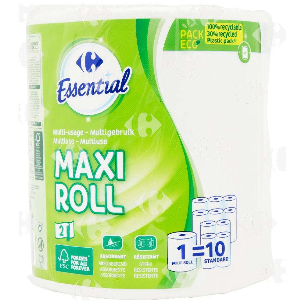 [530540] Essuie Tout Maxi Carrefour 1 rouleau