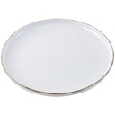 Assiette Plate en Porcelaine Ronde Grandola Blanche Kasa 27cm 