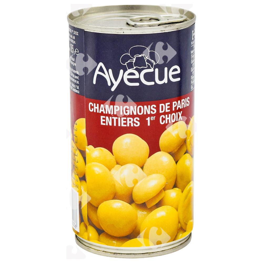 [3370] Conserve de Champignons Pieds et Morceaux Ayecue 200g.