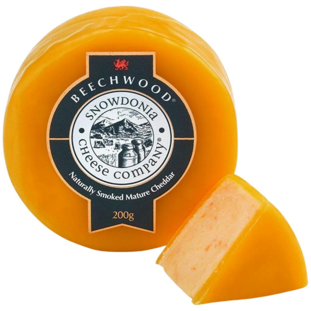 [700224] Fromage Cheddar Fumé au Bois de Hêtre Snowdonia Cheese Company 200g.