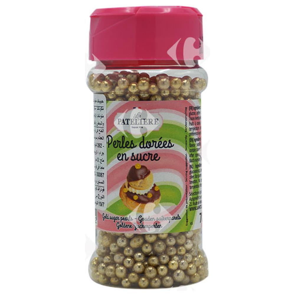 [665494] Perles Dorées en Sucre La Pateliere 70g.