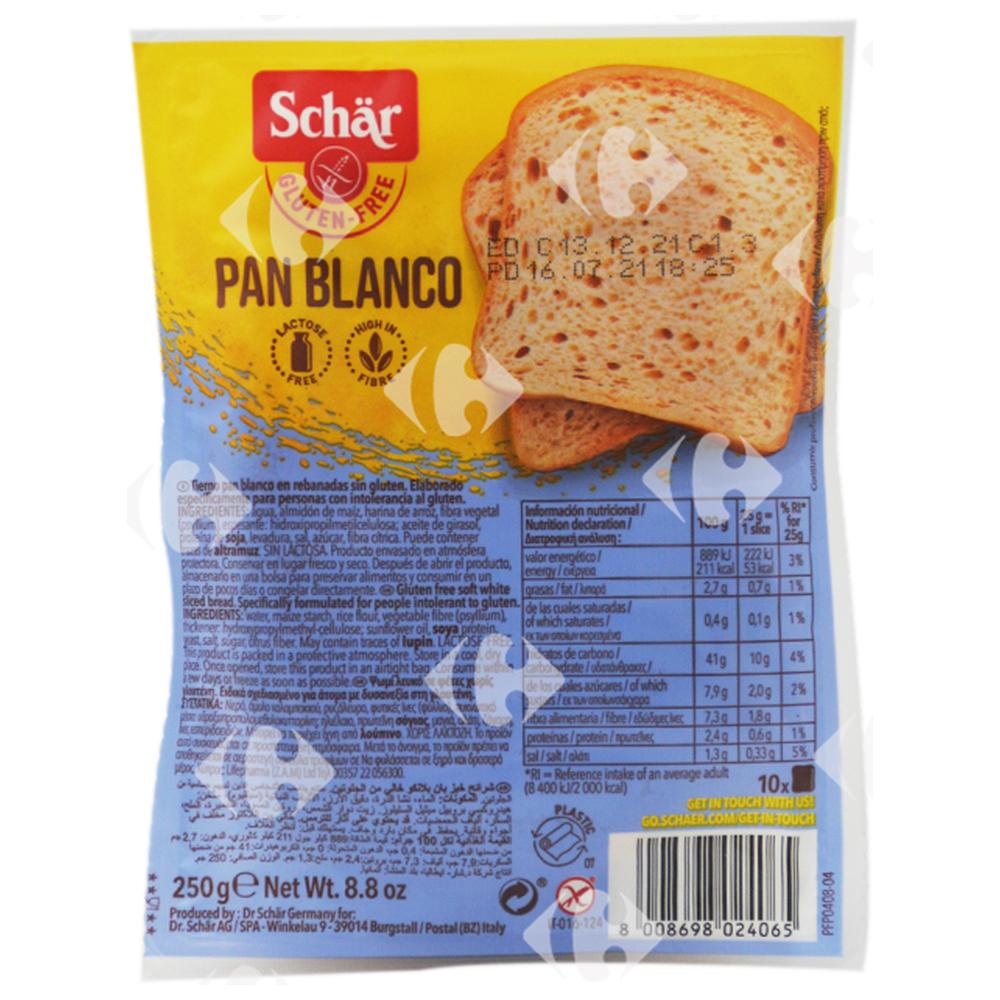 [621616] Pain Blanc Sans Gluten Schar 250g.