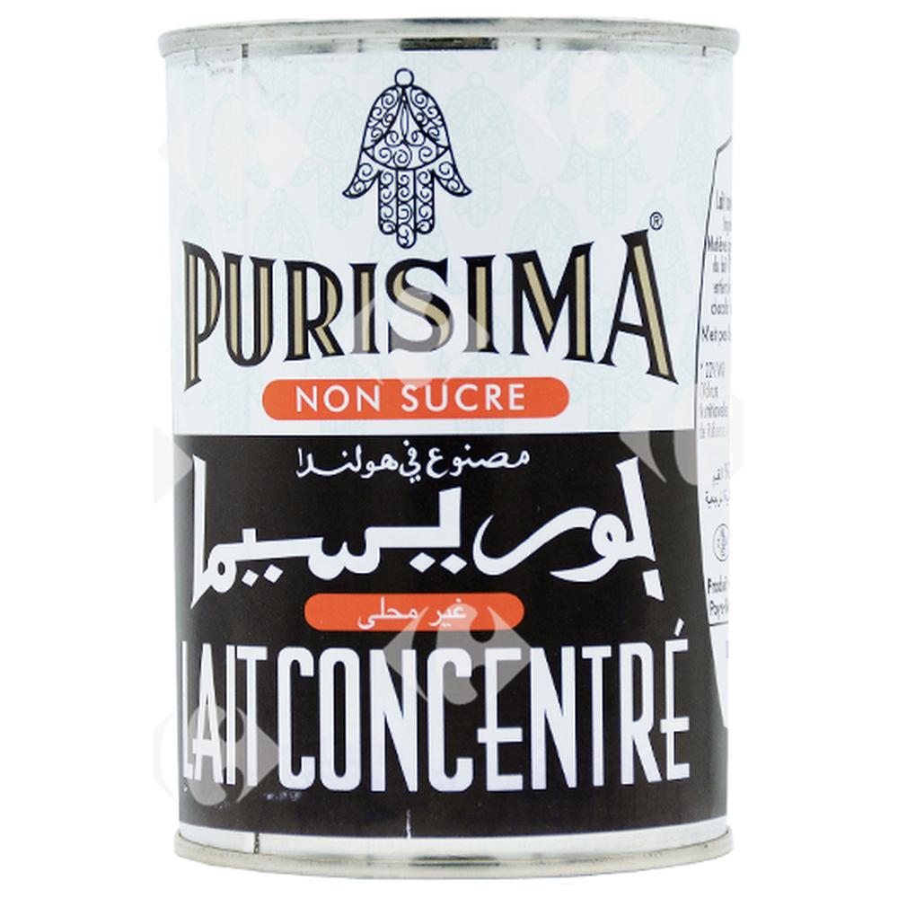 Lait Concentré Sans Sucre Purissima 410g.