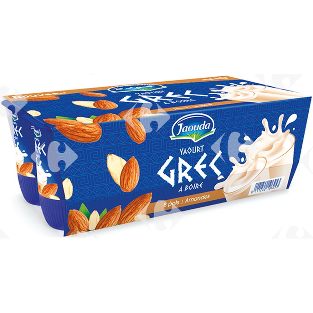 [640329] Pack Yaourt à Boire Pâte d'Amandes Grec Jaouda 8x165g.