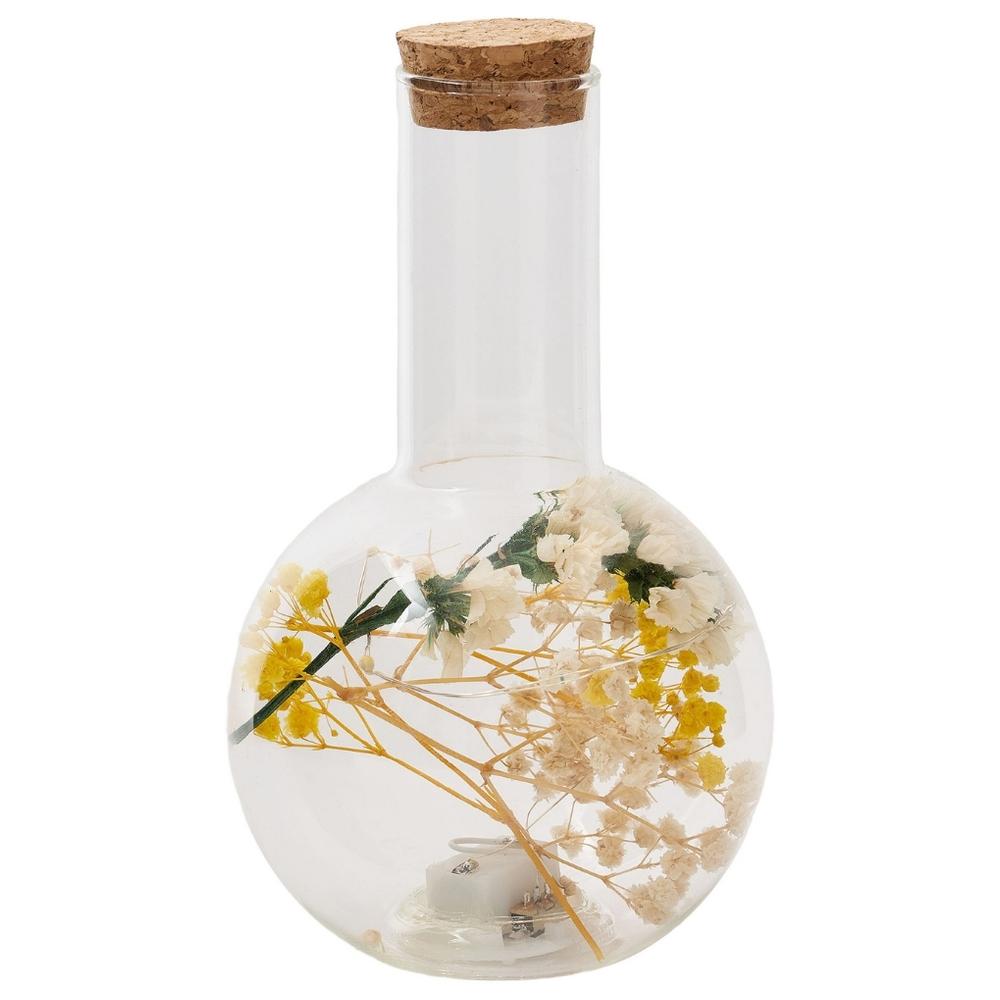 Globe Fleurs Séchées avec Couvercle Liège Kasa 10x17 cm