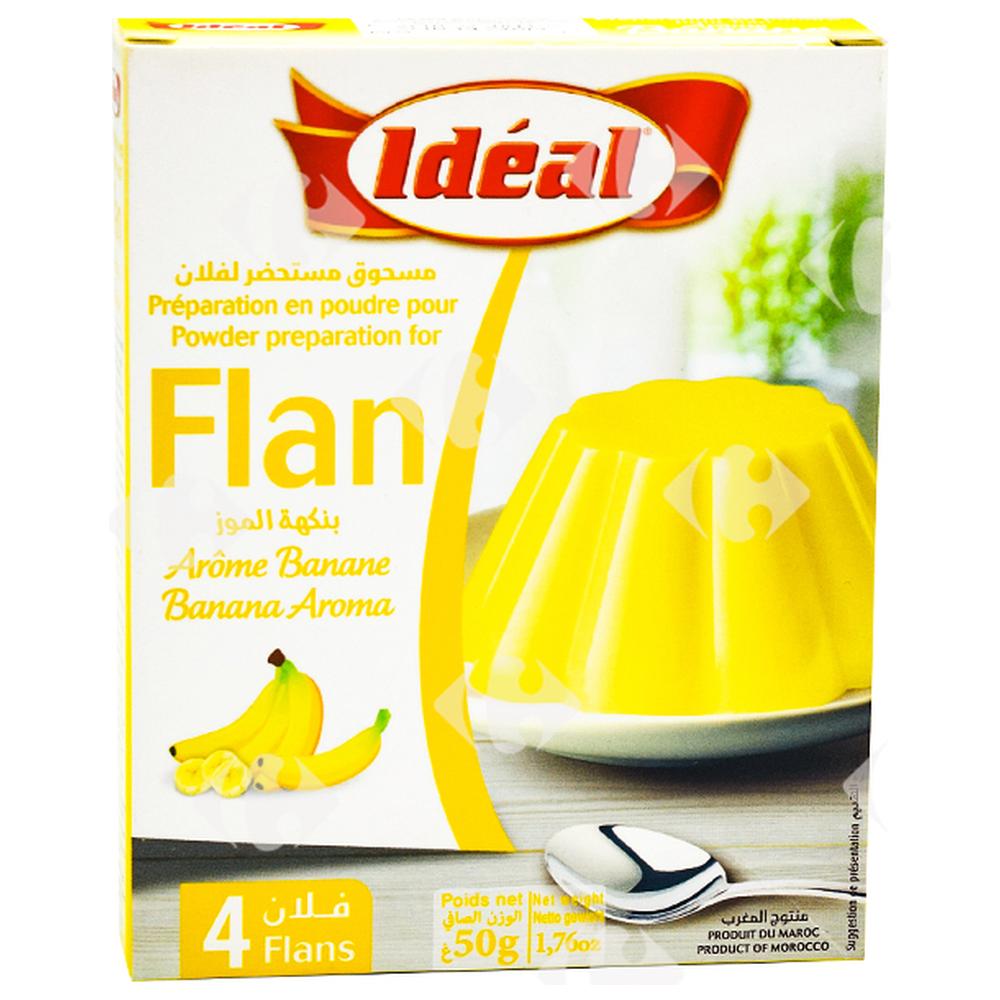 [24677] Flan à Préparer Banane Idéal 50g.