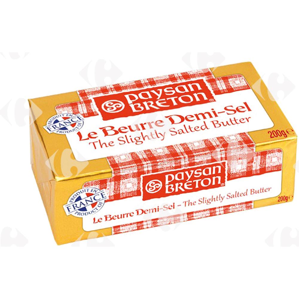 Beurre Demi Sel Plaquette Paysan Breton 200g.