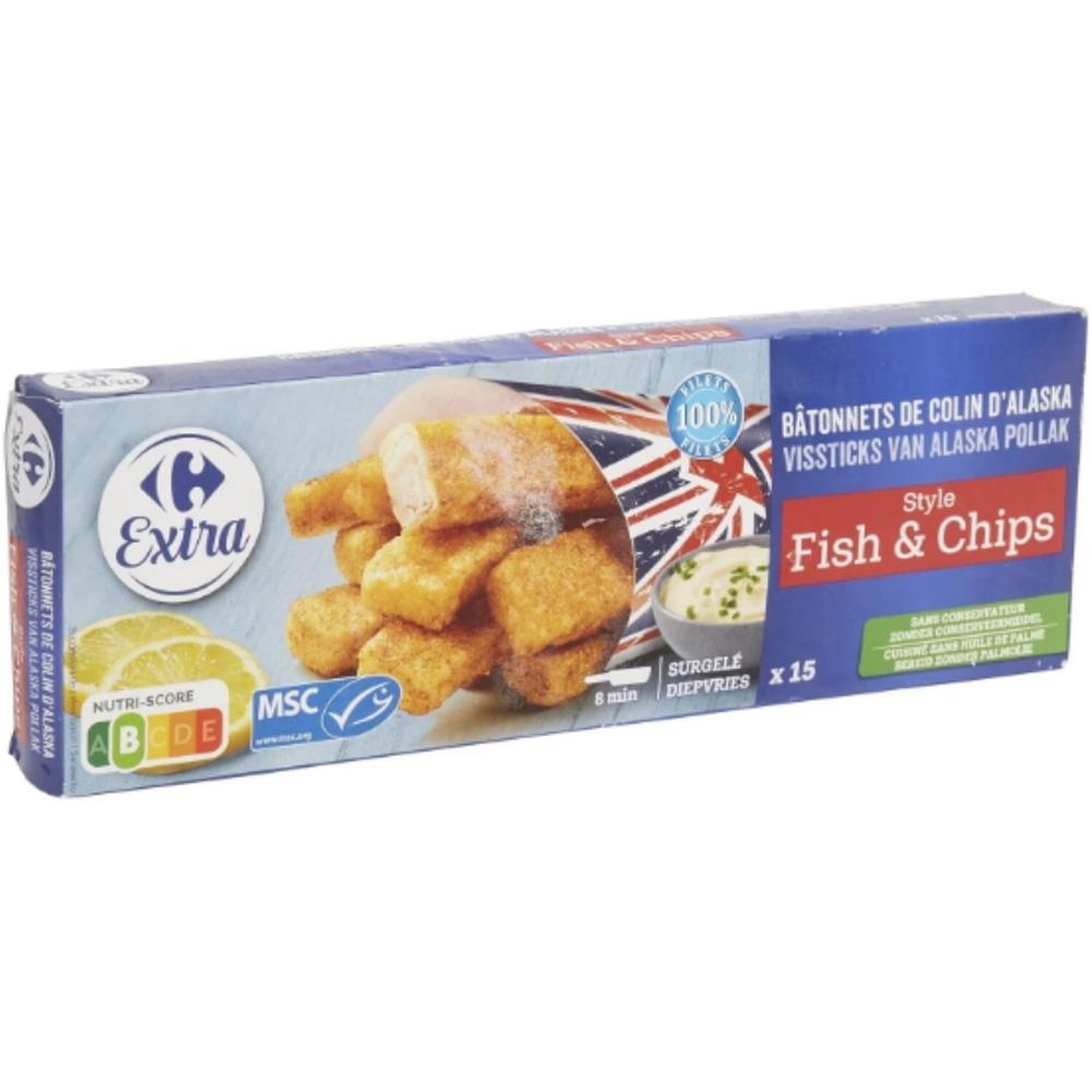 [680772] Colin d'Alaska Fish & Chips Carrefour 15 unités 27g.