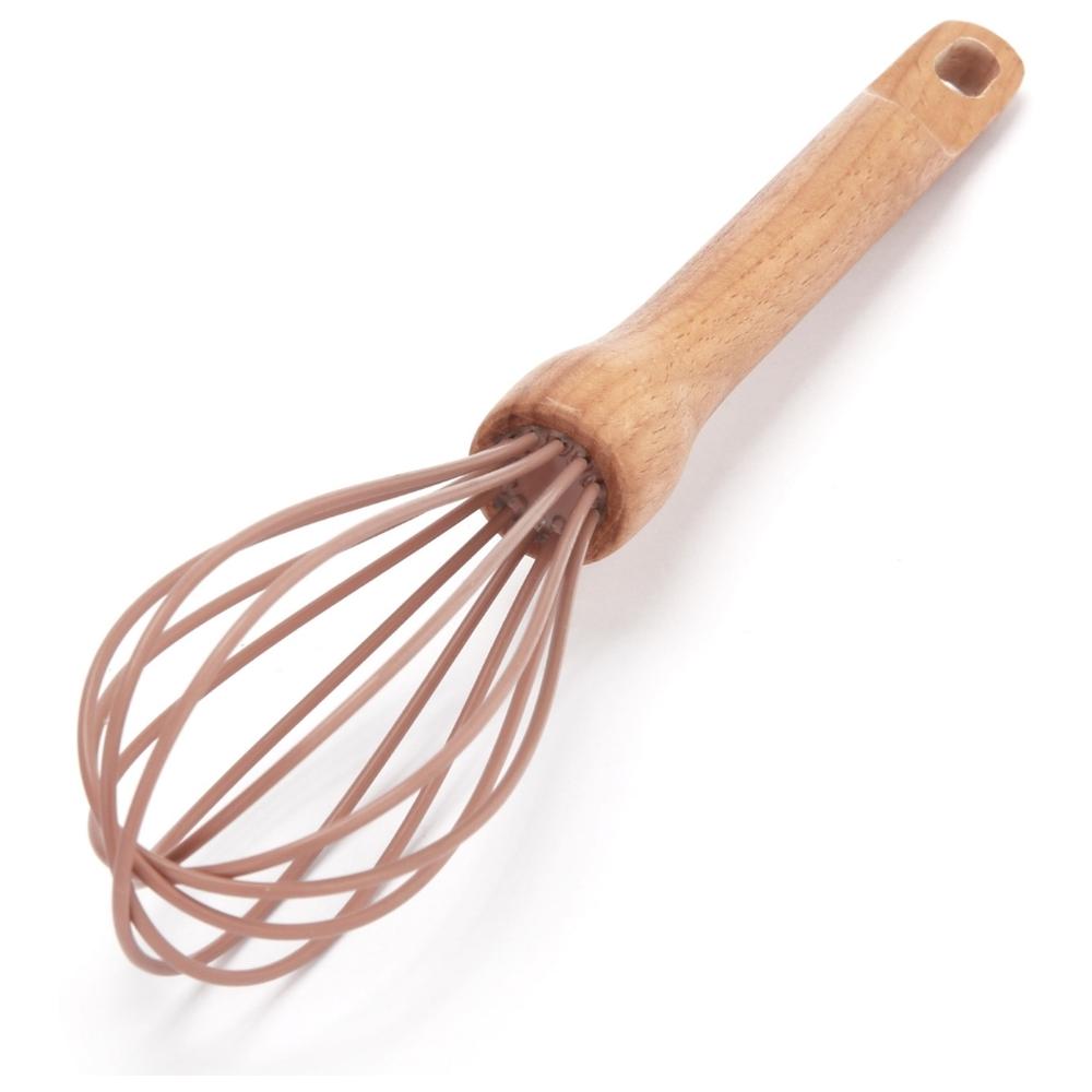 [700951] Fouet en Silicone avec Manche en Bois Kasa 30cm