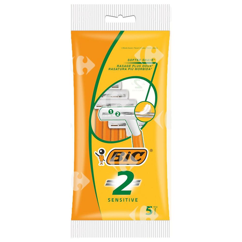 [64492] Rasoirs Jetables Sensitive Bic2 5 unités.