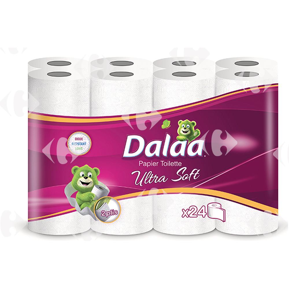 Papier Hygiénique Standard 2 Plis Dalaa 24 rouleaux.